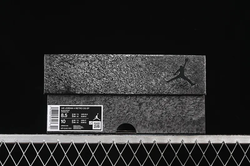 All categories Air Jordan Jordan series basketball shoes Air Jordan 4 Nigel Sylvester x Air Jordan 4 Retro AJ4 Joe 4 joint black brick HF4340-001